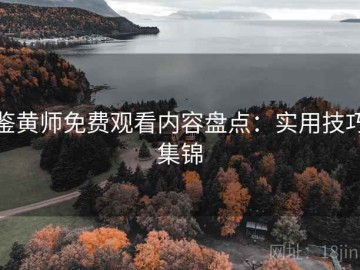 鉴黄师免费观看内容盘点：实用技巧集锦