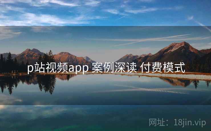 p站视频app 案例深读 付费模式