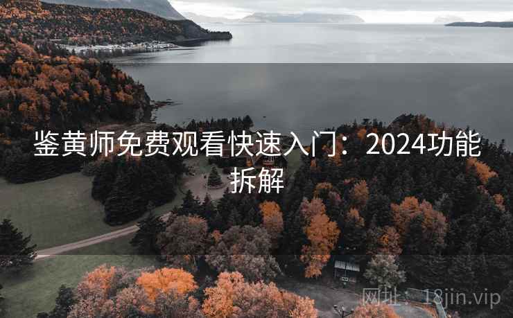 鉴黄师免费观看快速入门:2024功能拆解 鉴黄师免费观看快速入门:2024功能拆解