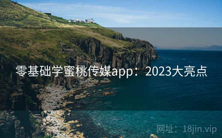 零基础学蜜桃传媒app：2023大亮点